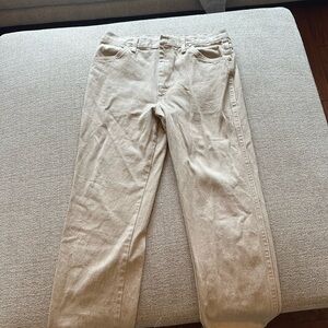 Wrangler Tan Chinos Straight Fit Cotton